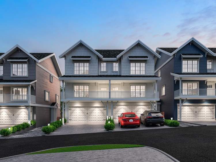 A collection of 34 luxurious duplex-style Fraser Heights townhomes.