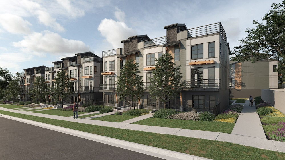 An offering of 35 Knox Mountain townhomes in Kelowna.