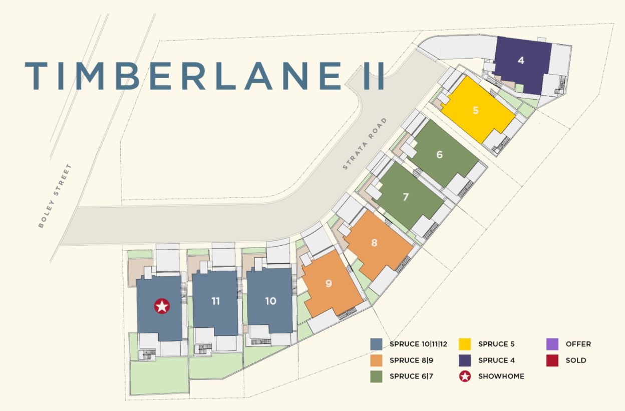 Timberlane II presents nine homes with a choice of five floorplans.