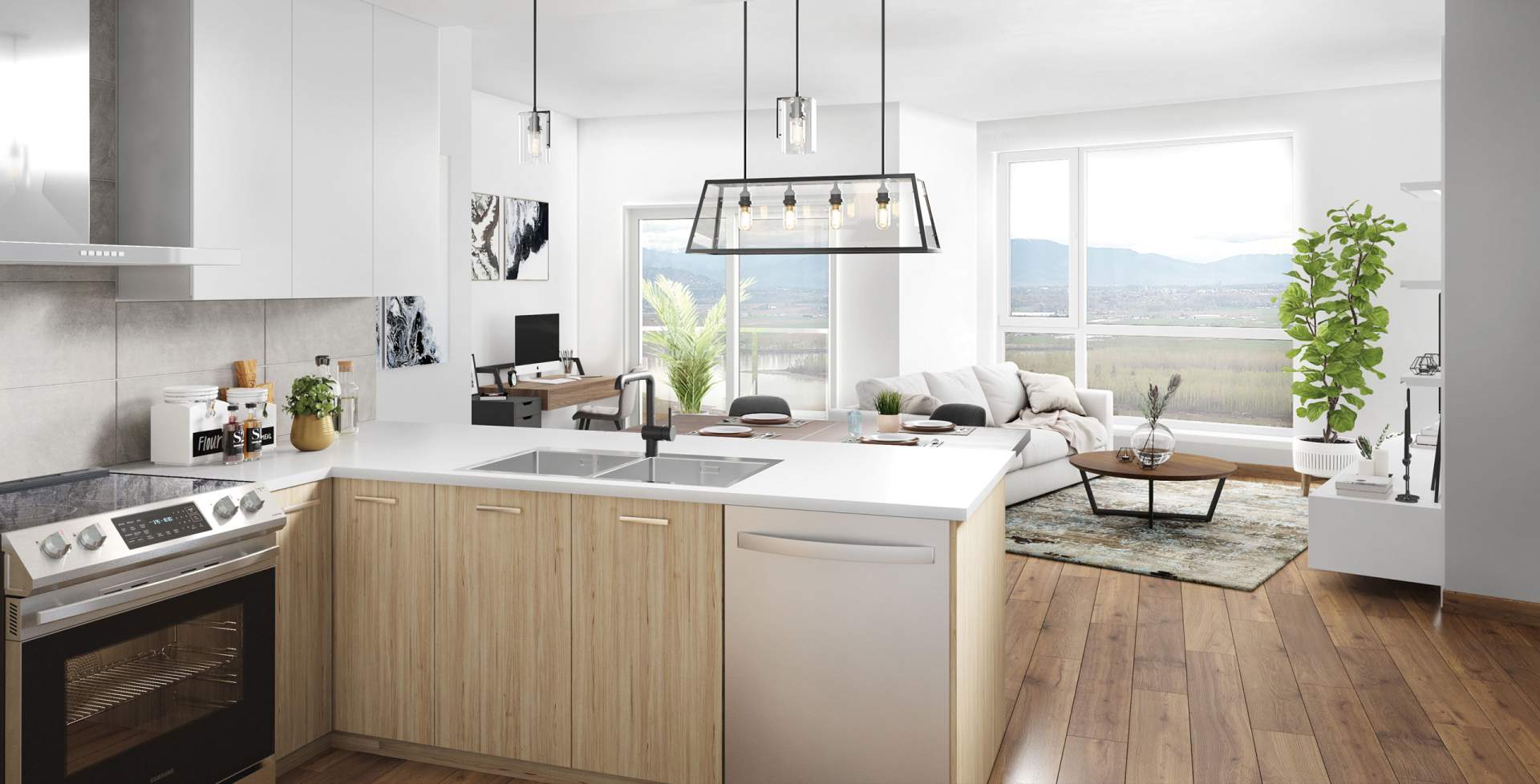 Interiors by Portico Design Group are inspired by the Fraser River.