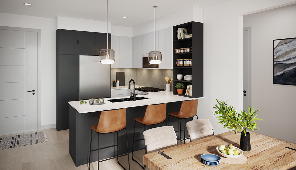 Cook, create, and entertain in contemporary, chef-inspired kitchens.