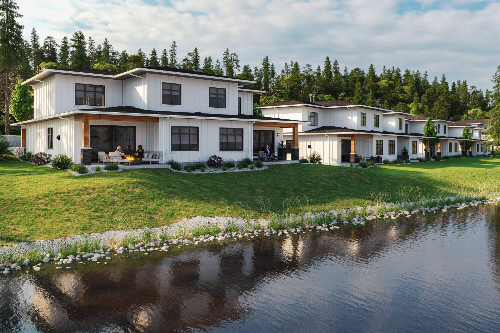 A collection of 24 North Kelowna golf course townhomes at The Okanagan Golf Club.