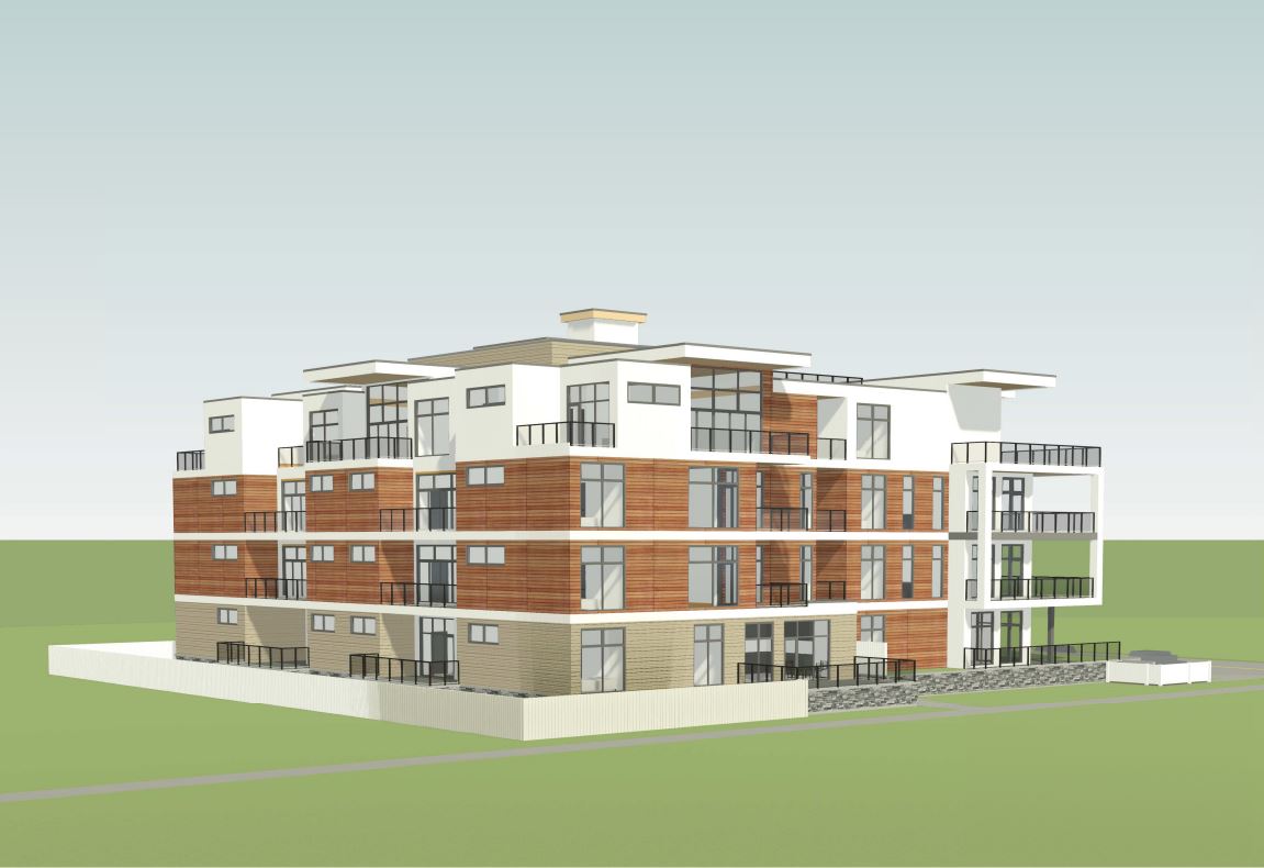 A 4-storey residential building with 36 condominiums and underground parking.