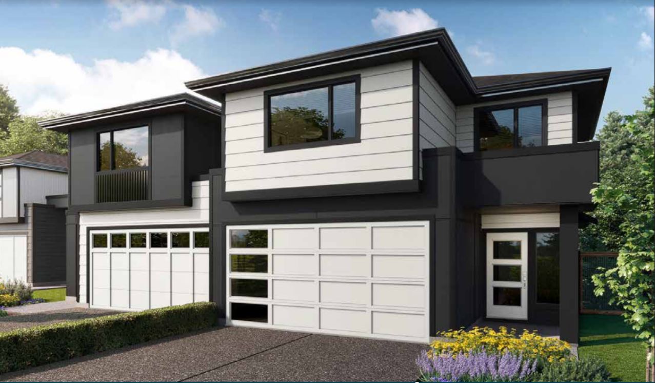Rendering of lot 14, unit B with 4 bedrooms & 3.6 bathrooms.