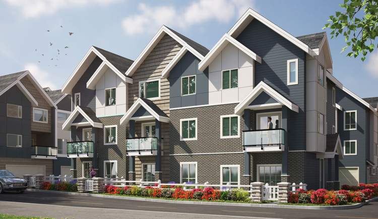 A collection of 22 Langley townhomes on the edge of Willoughby.