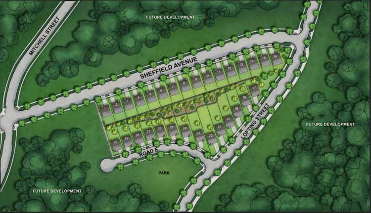 A subdivision of 30 single-family view homes with a choice of four floorplans.