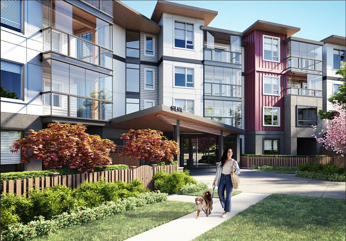 Silva a community of three 4-storey woodframe buildings with value that appeals to first-time homebuyers.
