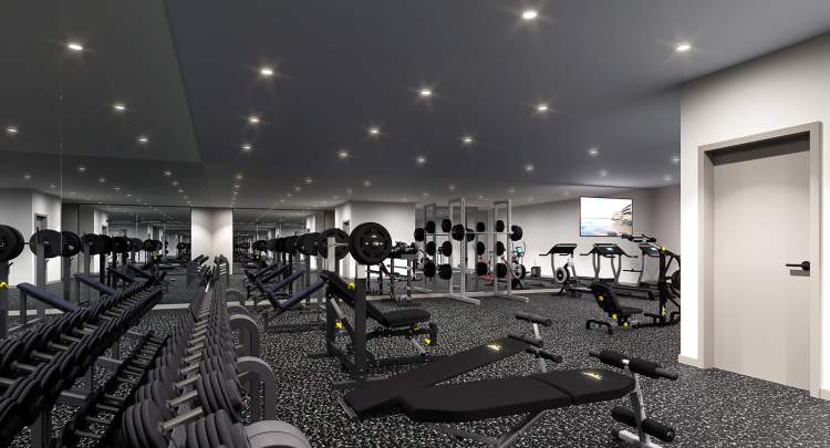 Work out in a 1,500-sq-ft state-of-the-art gym.