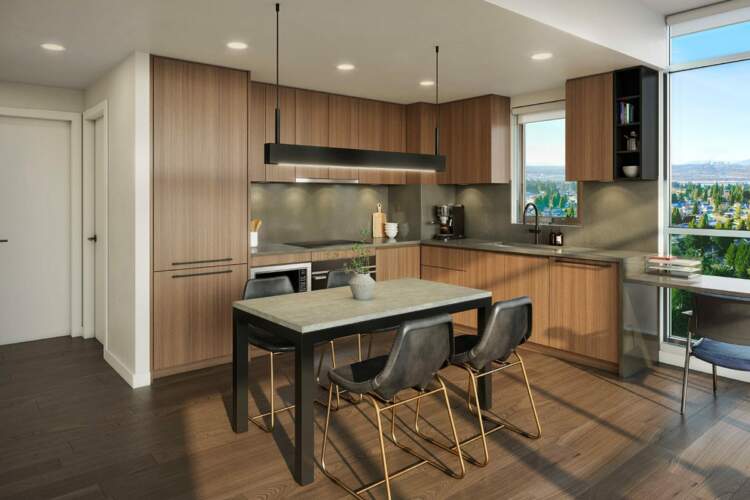 Walker House kitchens include a premium Fulgor Milano integrated appliance package.