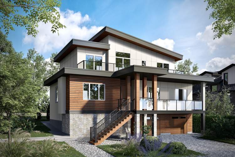 Artist rendering of a Type C home design.