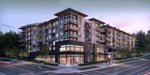 A Mixed-used Port Moody Development 222 Condos, 23 Apartments, And Two Floors Of Commercial Space.