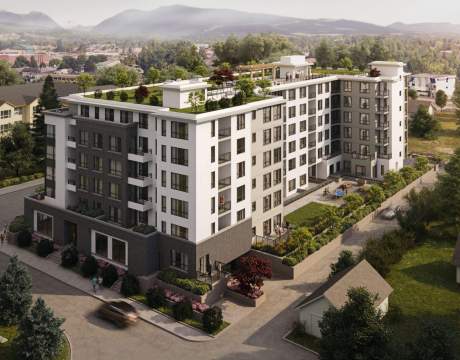 A New Port Haney Condominium Building Offering Retail Space & 111 New Homes.