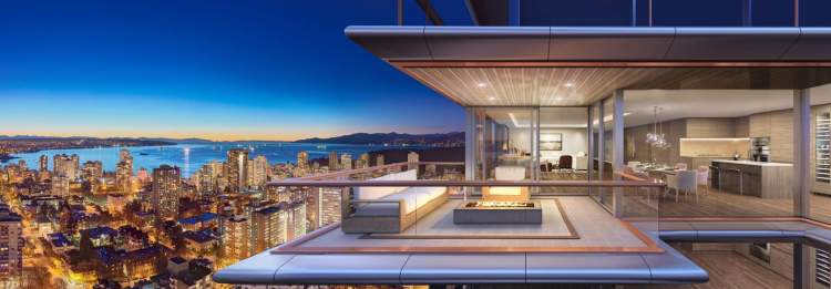Generous cantilevered balconies boast unparalleled views, while providing shade and shelter.