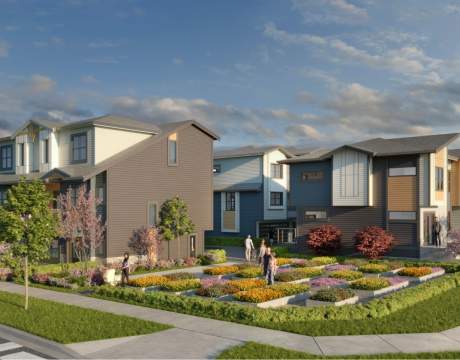 A Residential Community Of 173 Three-bedroom Surrey Townhomes And Duplexes.