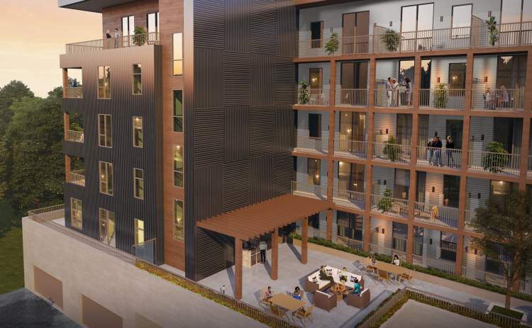Savoy on Clement offers thoughtful amenities, including an ample terrace for relaxing and entertaining.