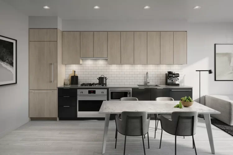 Kitchens made for chefs feature custom-designed, flat-panel cabinetry & Fulgor Milano appliances.