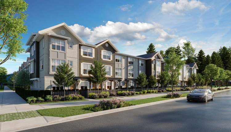 Kinship Langley - A collection of 60 family-size Craftsmen-style townhomes coming soon to Yorkson.
