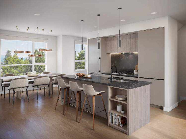 Onward Townhomes - Explore new culinary horizons with Fulgor Milano appliances and German cabinetry.
