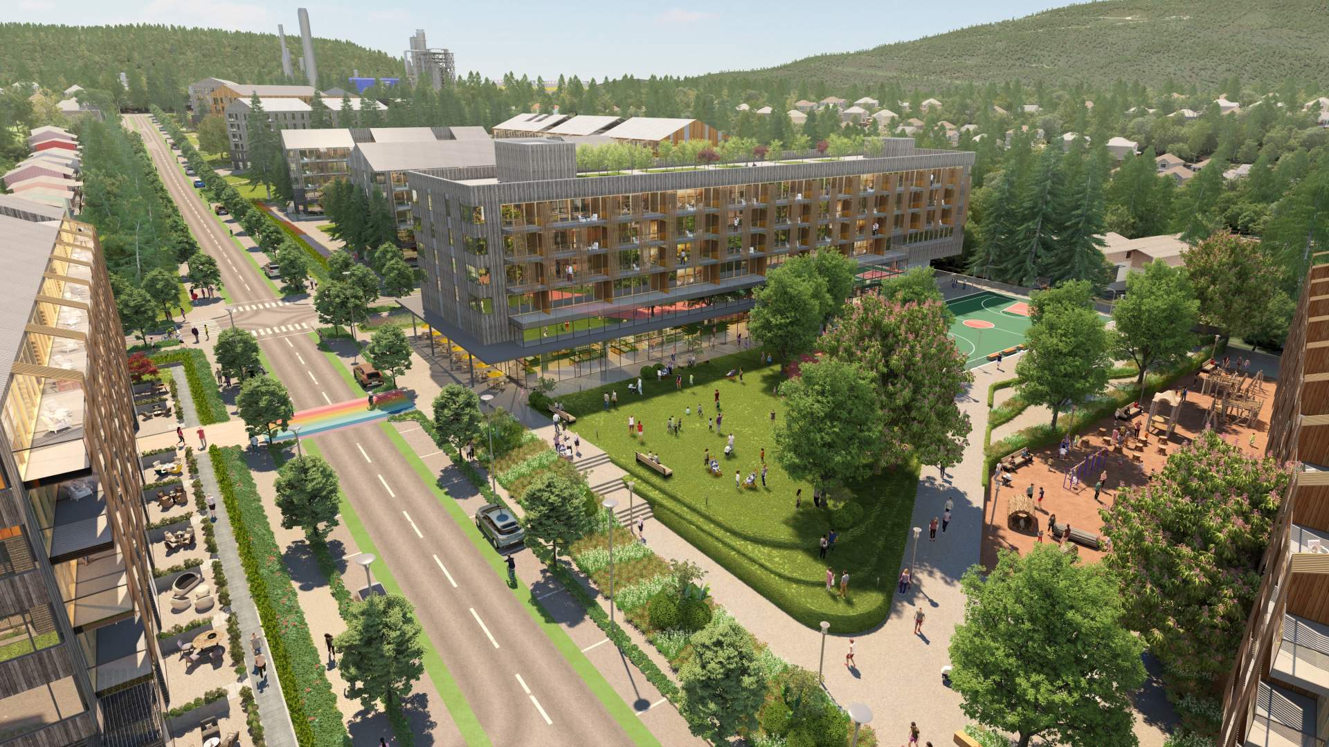 A 23.4-acre mixed-use, master-planned community in Port Moody's Seaview neighbourhood.