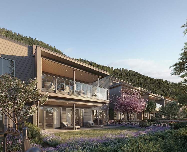 A collection of strata homes featuring signature West Coast Modern architecture.