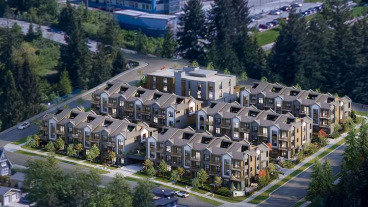 A new Smiling Creek townhome community with a 94-seat childcare facility.