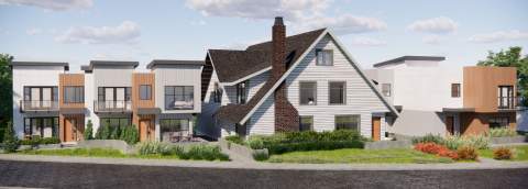 A Boutique Development Featuring A Restored Arts & Crafts Heritage Home And Four Contemporary Townhomes.