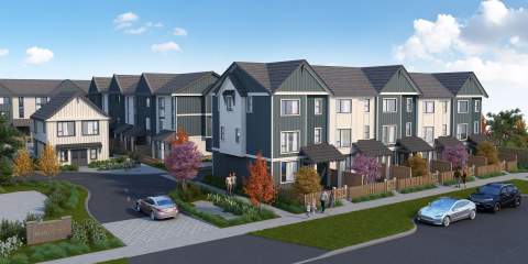 A Collection Of 39 Fraser Heights 3- & 4-bedroom + Den Townhomes.