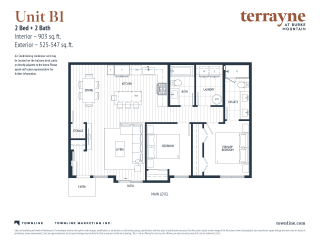 Terrayne Floor Plan Unit B1