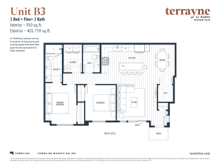 Terrayne Floor Plan Unit B3