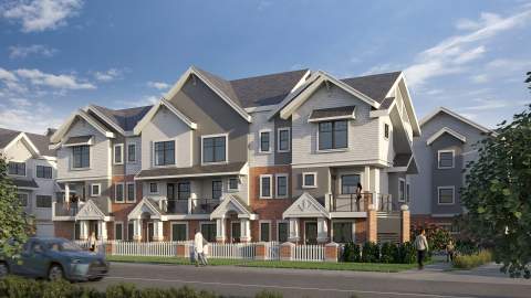 A Collection Of 35 North Delta Townhomes With Three Bedrooms And A Flex Room.
