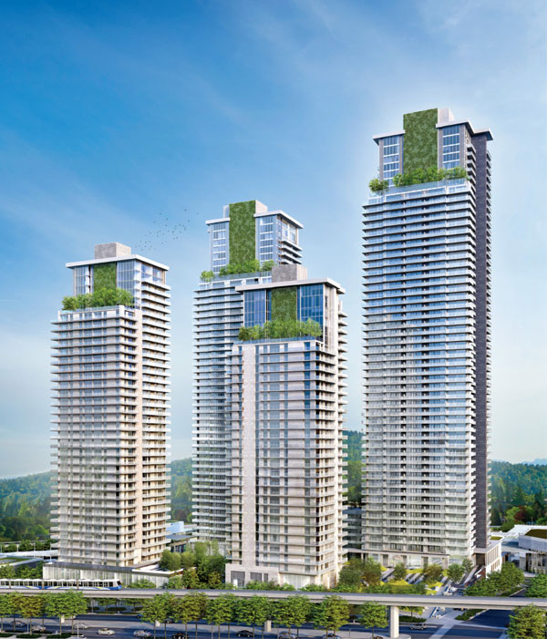 The first phase consisting of four towers with 1,350 condos and 237 apartments.
