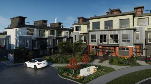 A Collection Of 87 Three-storey Central Gordon Estate Townhomes.