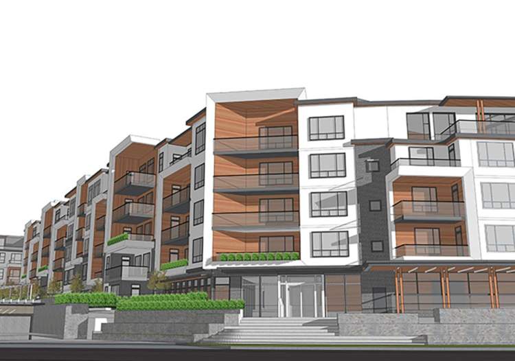A 5-storey West Cambie residential building offering 128 condominiums.