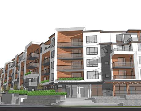 A 5-storey West Cambie Residential Building Offering 128 Condominiums.