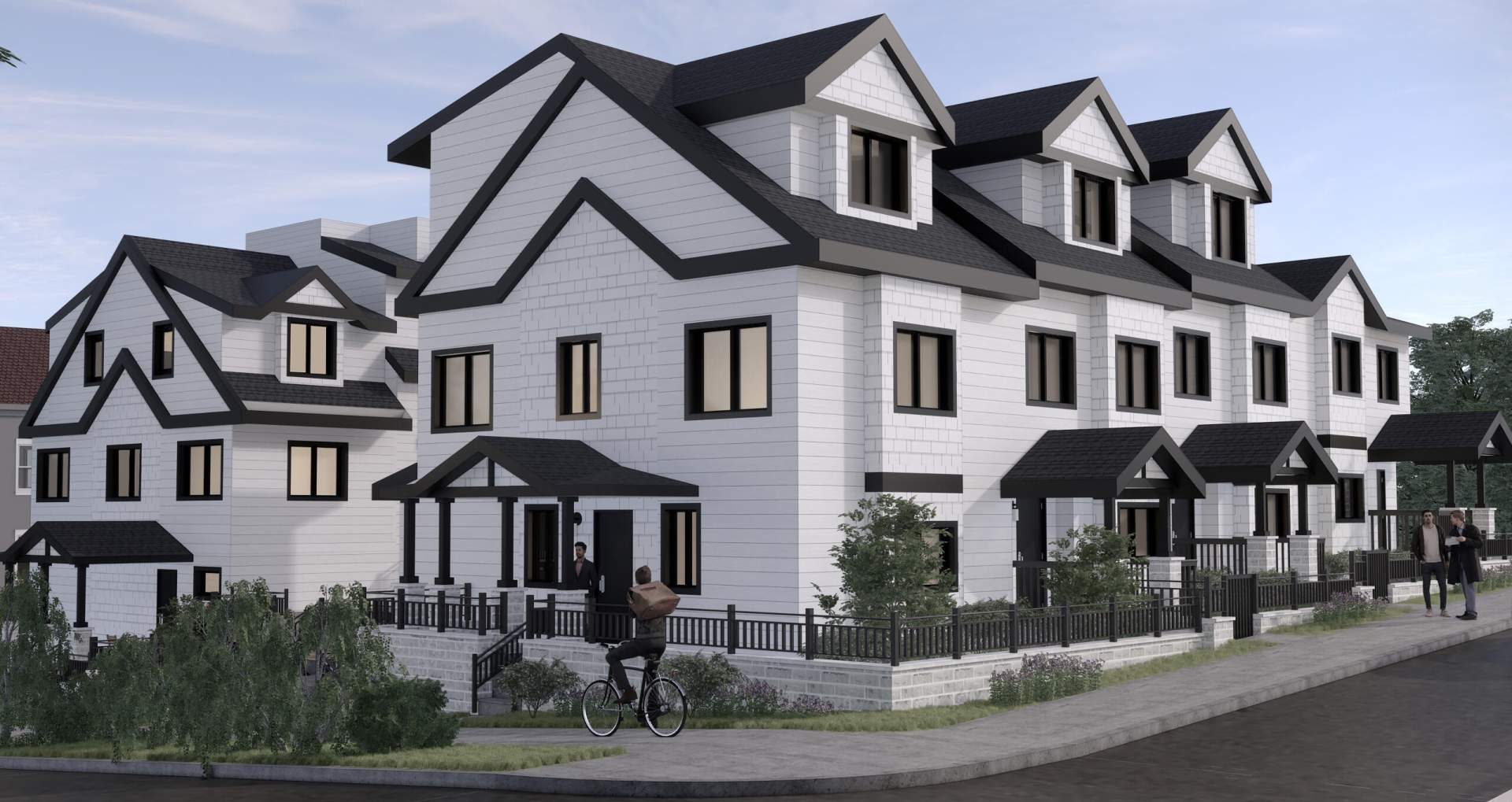 A boutique East Vancouver townhome development of seven family-size homes.
