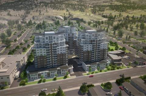 A Main Street South Residential Development Of Three Highrises With 264 Condominiums & Townhomes.