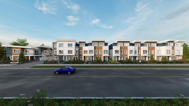 A collection of 19 Bridgeport townhomes with 3- & 4-bedroom floorplans.