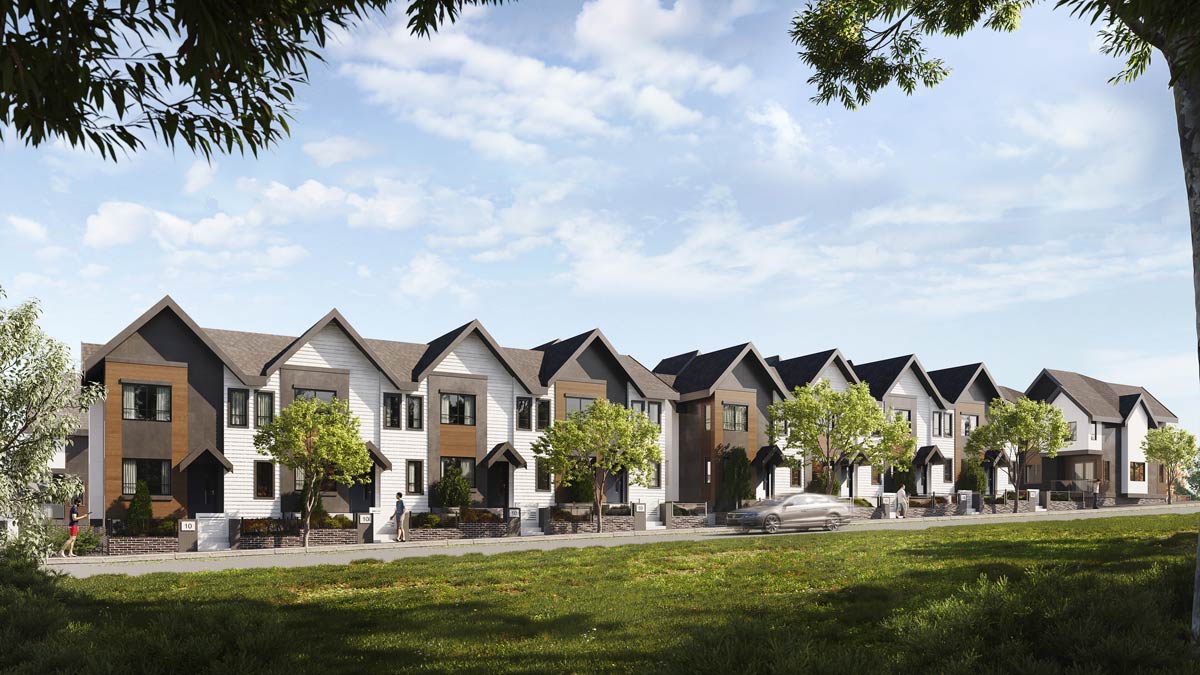 A new South Surrey community of 50 family-size townhomes in Grandview Heights.