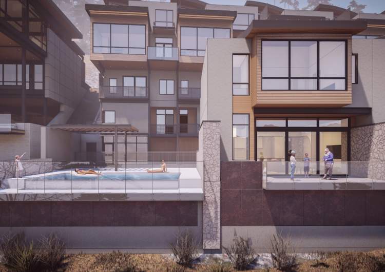 Residents will enjoy use of a shared outdoor pool and hot tub.