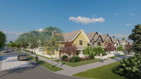 A Master-planned Community Of 54 Single-family Homes And 78 Rental Townhomes.
