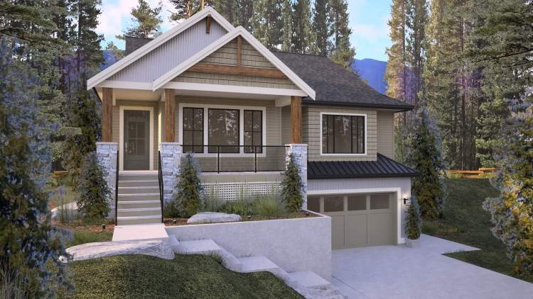 Exterior rendering for the Lot 83 home plan.