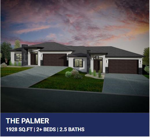 Exterior rendering of The Palmer semi-detached home.