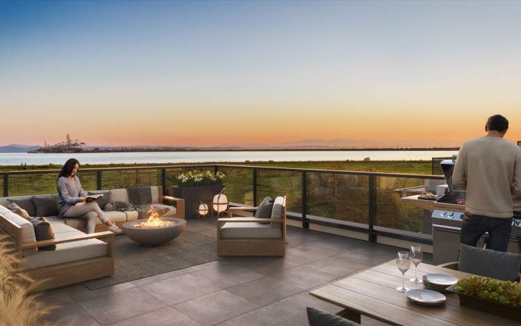 Enjoy unimpeded panoramic views from your rooftop deck.