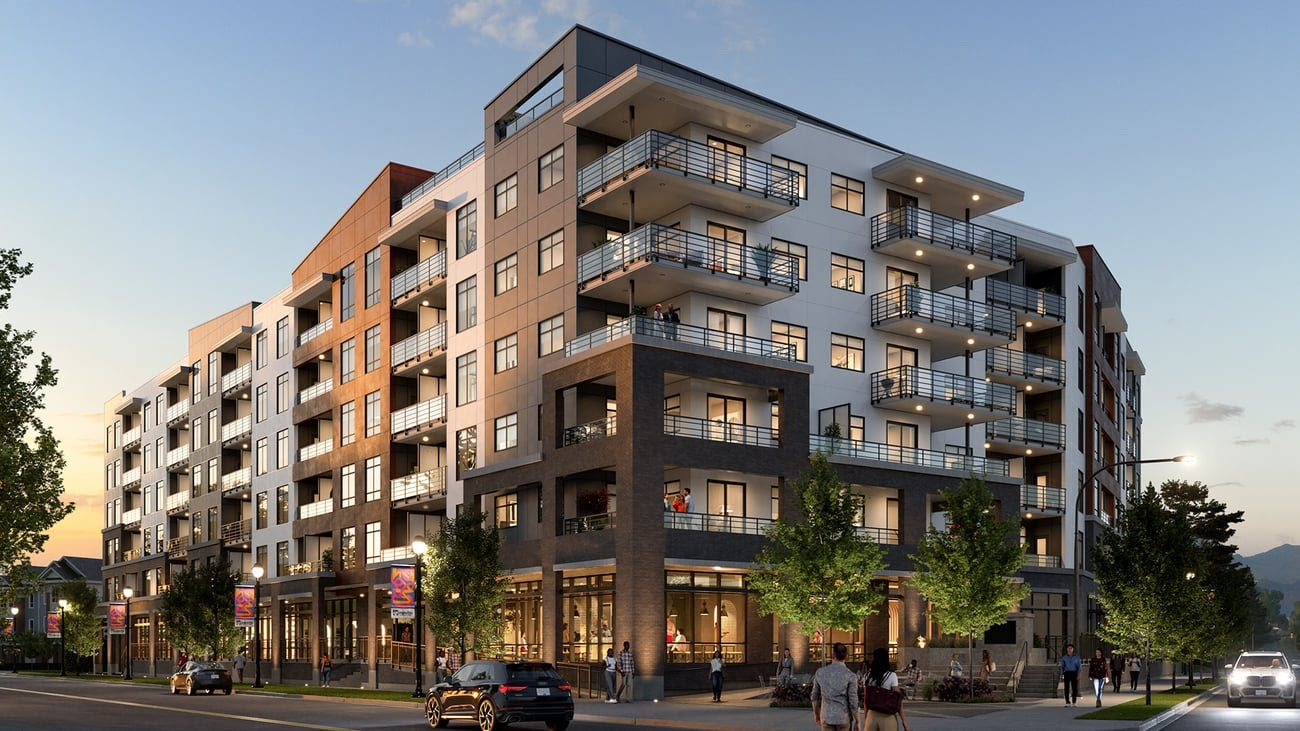 Unity Langley - A mixed-use, 6-storey Langley City mid-rise offering 200 condominiums.