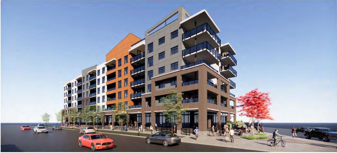 A mixed-use, 6-storey Langley City mid-rise offering 200 condominiums.
