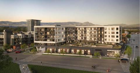 A 6-storey Mid-rise With 84 Condos, Three Townhomes, And Four Ground-floor Commercial Units.
