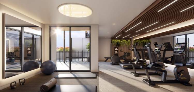 Elevate your health goals in the indoor fitness centre.