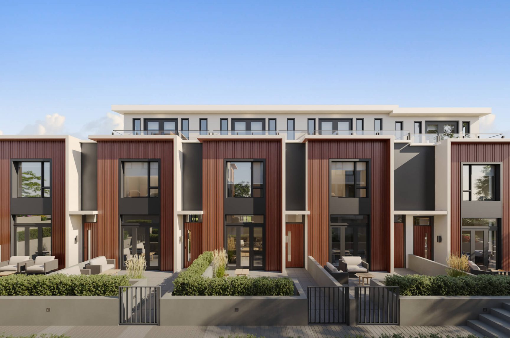 A collection of 17 luxury West Side townhomes and garden flats.