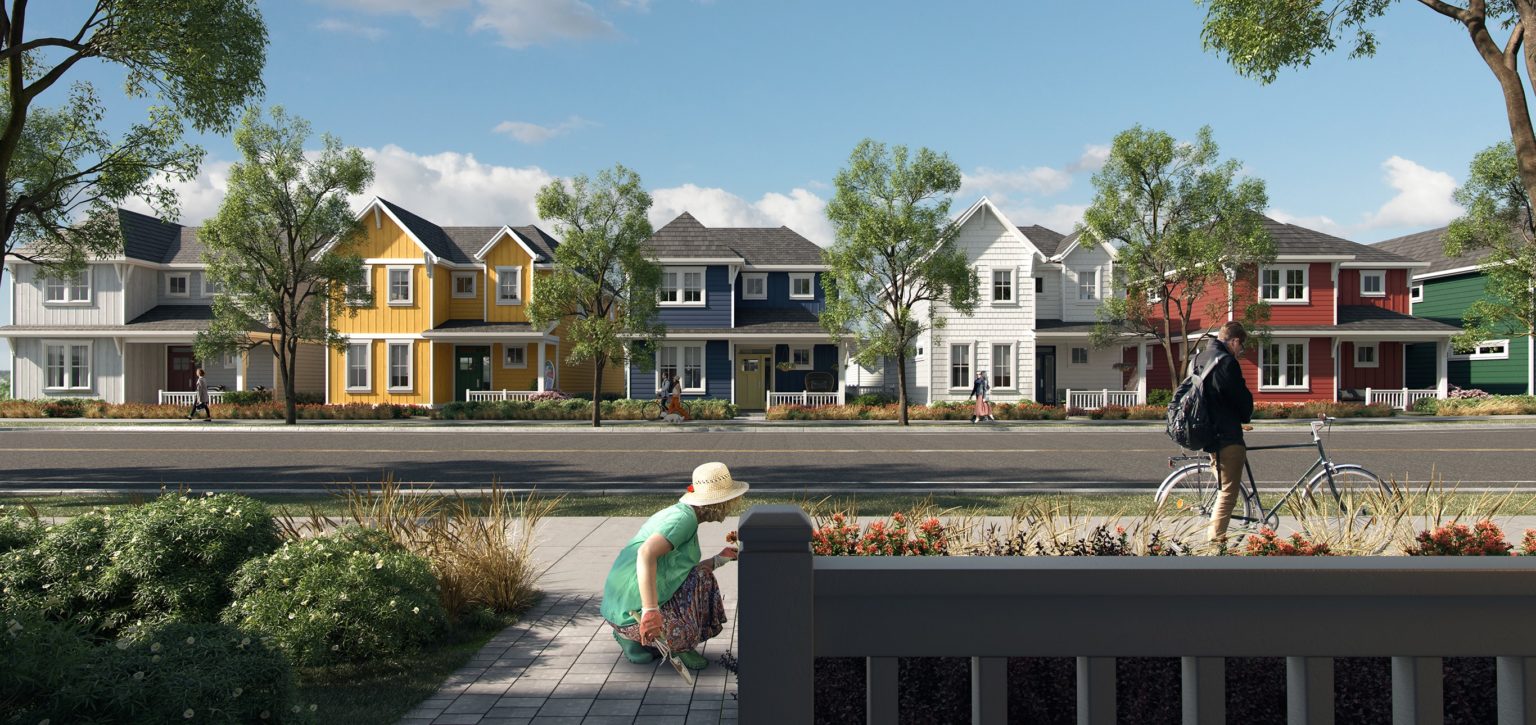An enclave of 12 detached single-family Boundayr Beach homes.
