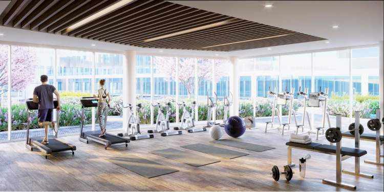 One Park Tower C offers 5,500 sq ft of health & wellness amenities.
